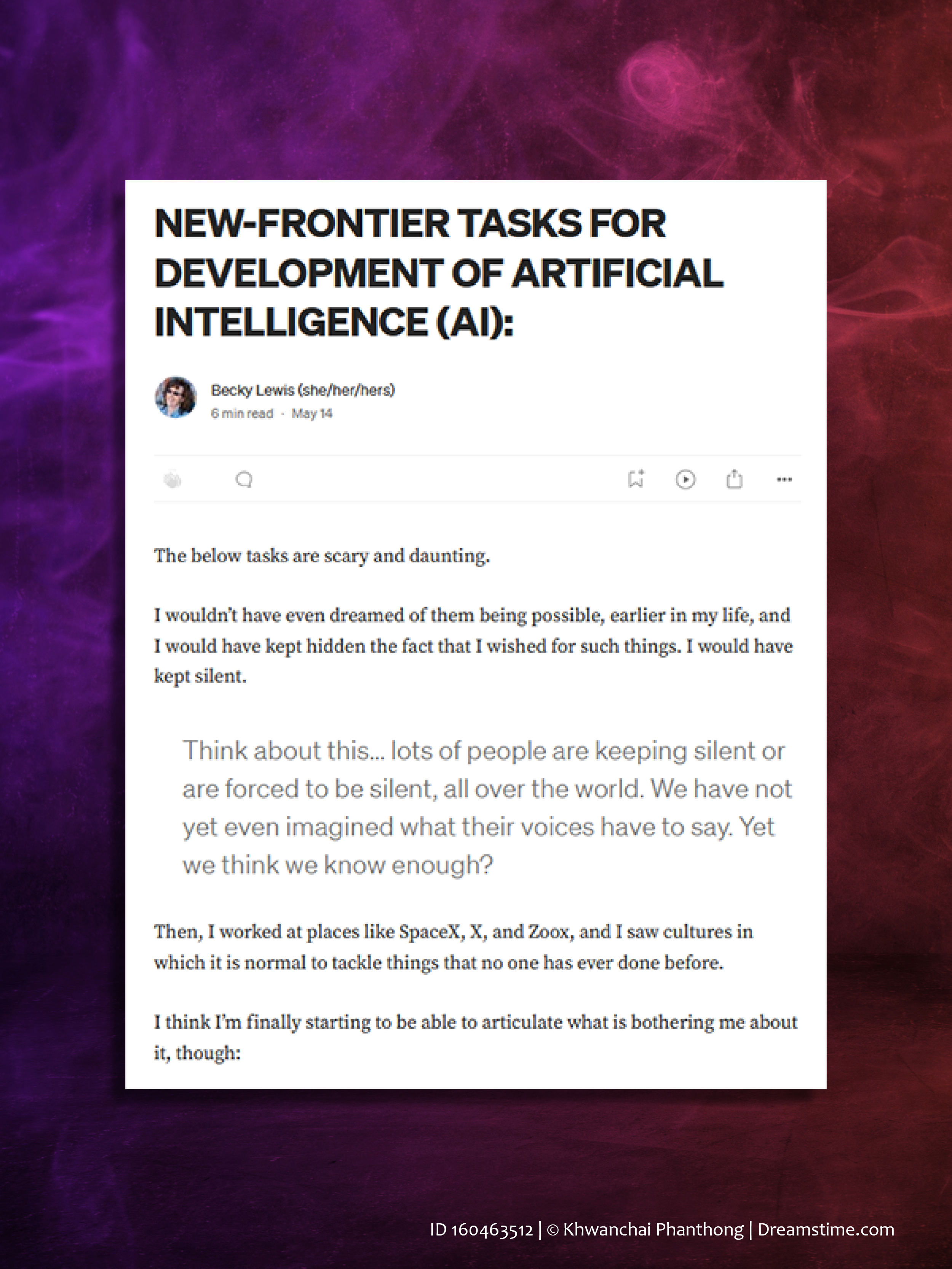 Preview of an article on Medium.com